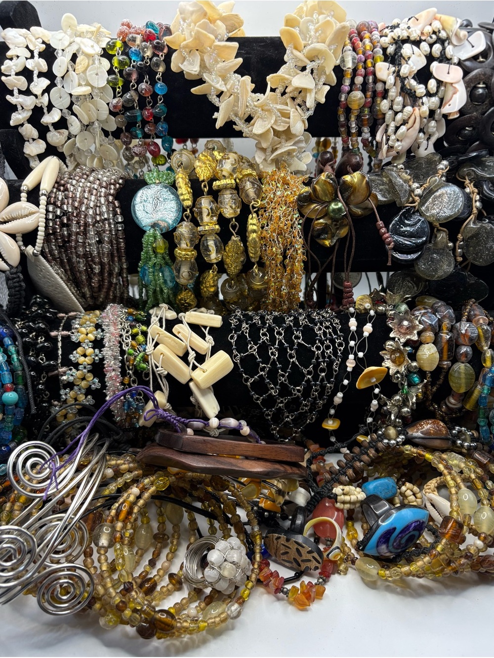 54 piece lot boho jewelry beach vibes necklaces bracelets rings belt